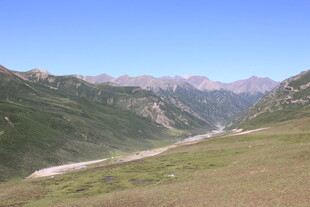 山间开阔美景 绿意盎然