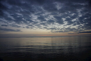海上暮色天空美景