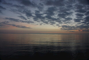 海上黄昏天空云彩美景