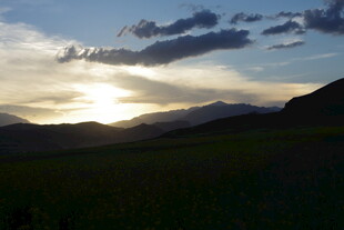 夕阳下的山野风光