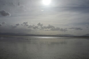 海上日出 云遮日光景致美