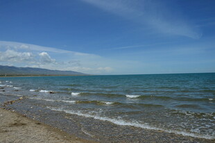海边沙滩 蔚蓝大海美景