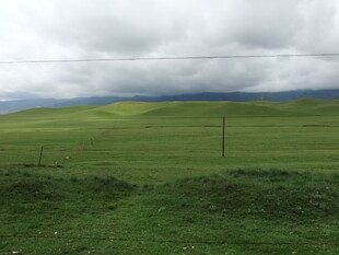 草原风光 云层低垂