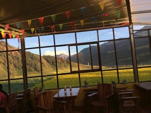 阳光餐厅内的户外美景