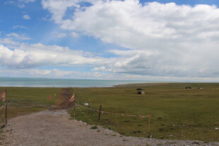 草原风光中的小径