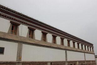 中式古建筑墙面景观