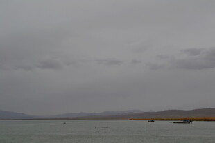 阴天的平静水域景观