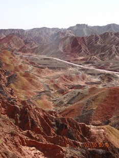 壮丽丹霞地貌景观