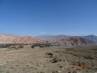 壮丽沙漠山脉风光景色