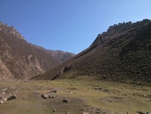 山间开阔草地风景