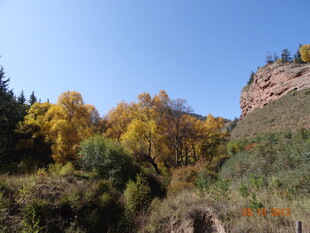 秋日山间多彩景致