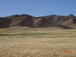 广袤荒原与远处山峦