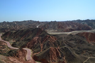 壮丽丹霞地貌景观