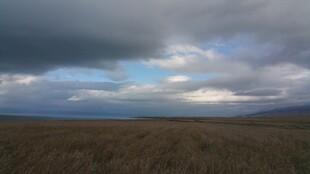 旷野上的阴沉天空