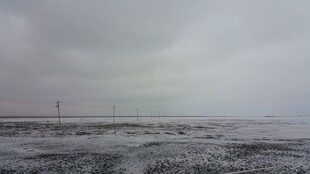 冬日旷野 苍茫天地景色