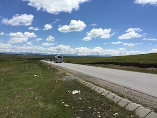 公路风景 旷野中的远行之路