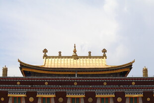 中式古建筑屋顶的壮丽景观