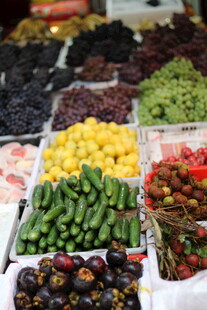 多彩新鲜果蔬陈列展示