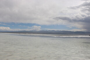 广阔水域与天际线景观