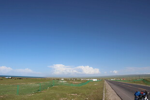 草原公路骑行风景