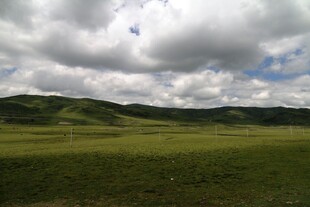 草原风光 云下绿野美景