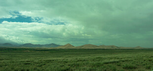 草原上的阴天景象