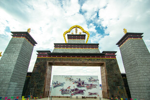 藏式风格大门建筑景观