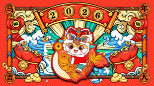 2026国潮马 马年 有福 卡