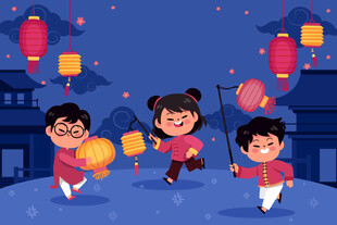 儿童欢乐闹元宵
