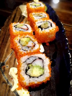 美味寿司卷展示