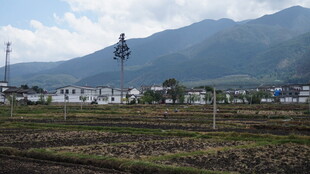 田园远山风光美景