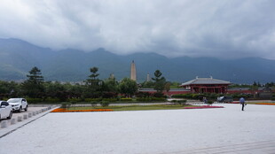 户外风景中的开阔场地