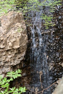 石林峡山间小瀑布 岩石绿植相伴
