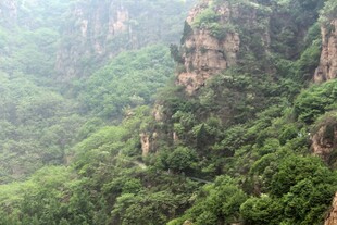 翠绿山峦间的壮丽峡谷