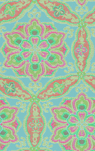 复古风几何花卉图案纹理