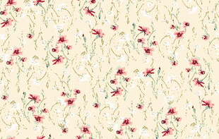 花卉图案背景清新雅致