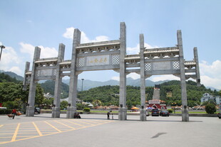 中式牌坊建筑景观