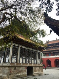 古建庭院中的中式传统建筑