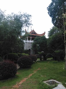 衡山中式庭院景观 绿树环绕
