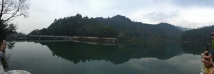 衡山山水倒影的静谧湖景
