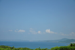 碧海蓝天青山美景