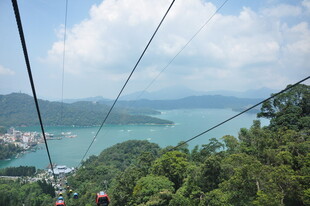 缆车视角下的山海风光