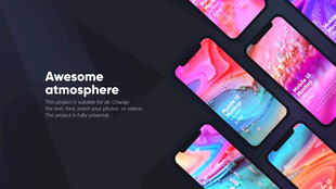 潮流渐变 UI 移动端界面设计