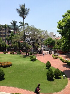 城市中的绿意休闲公园