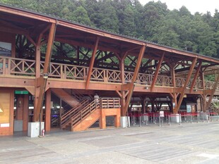 木质长廊建筑 古朴雅致