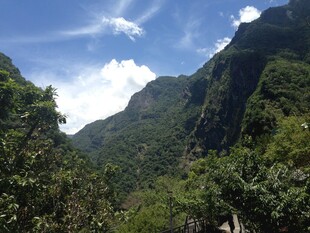 山间美景 绿意盎然的峡谷