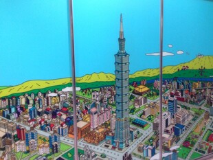 城市景观模型 高耸建筑