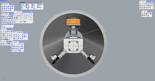 工业风机械旋转部件展示