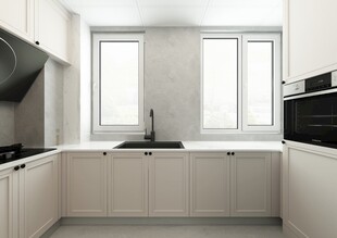 简约现代风格的明亮厨房