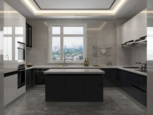 现代简约风格开放式厨房